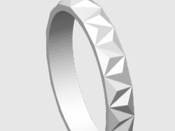 Bracciale rigido o anello tetaedri