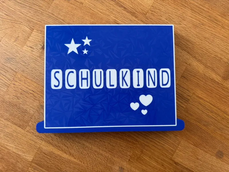 Lichtbox Schulkind Leuchttafel zur Einschulung LED