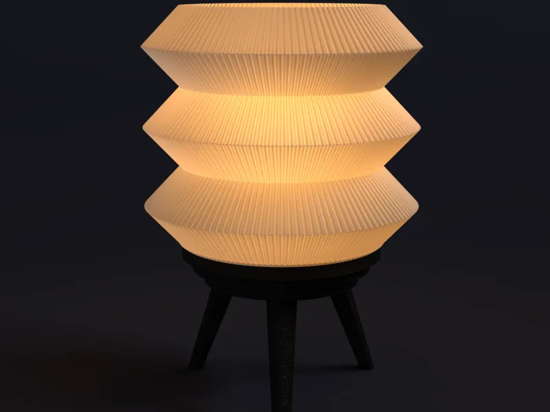 3D Printed Table Lamp