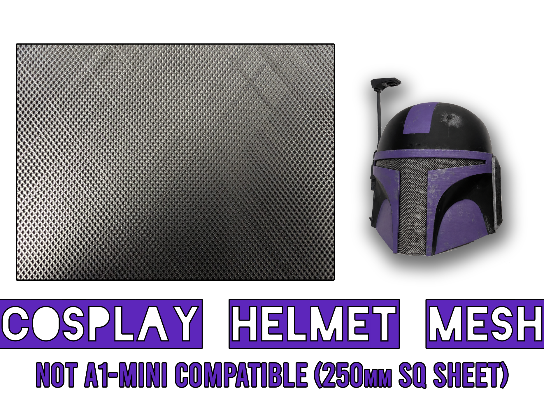 Strong Mesh - For Cosplay Masks & Helmet Visors 