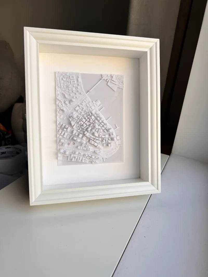 Manhattan port area mini city frame