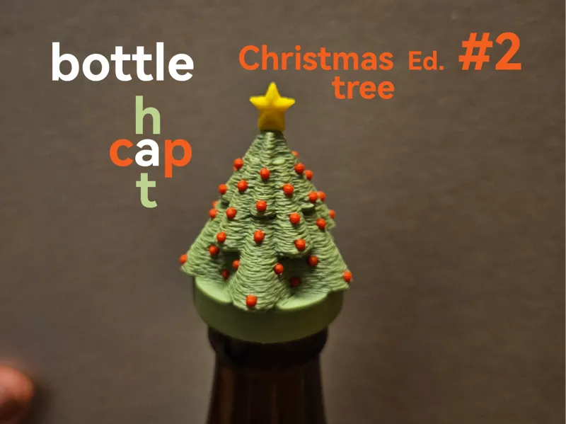 christmastree bottle cap