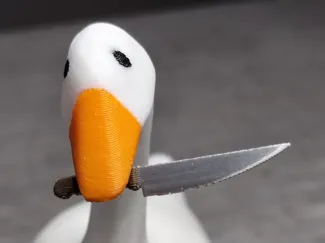 Miniatur-Messer für die Gans "Untitled Goose Game"