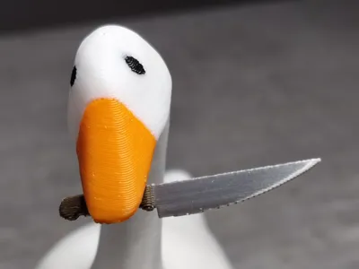 Miniatur-Messer für die Gans "Untitled Goose Game"