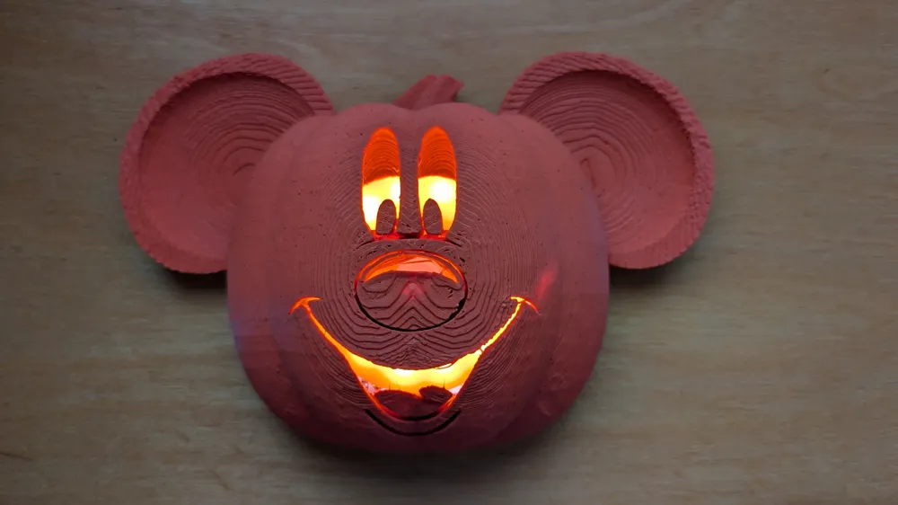 Motion Activated Light up Mickey Jack-o'-lantern - Free 3D Print Model ...