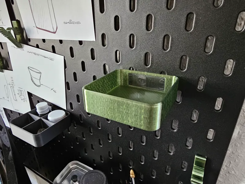 SKADIS Tray separated mounting hooks Ablage