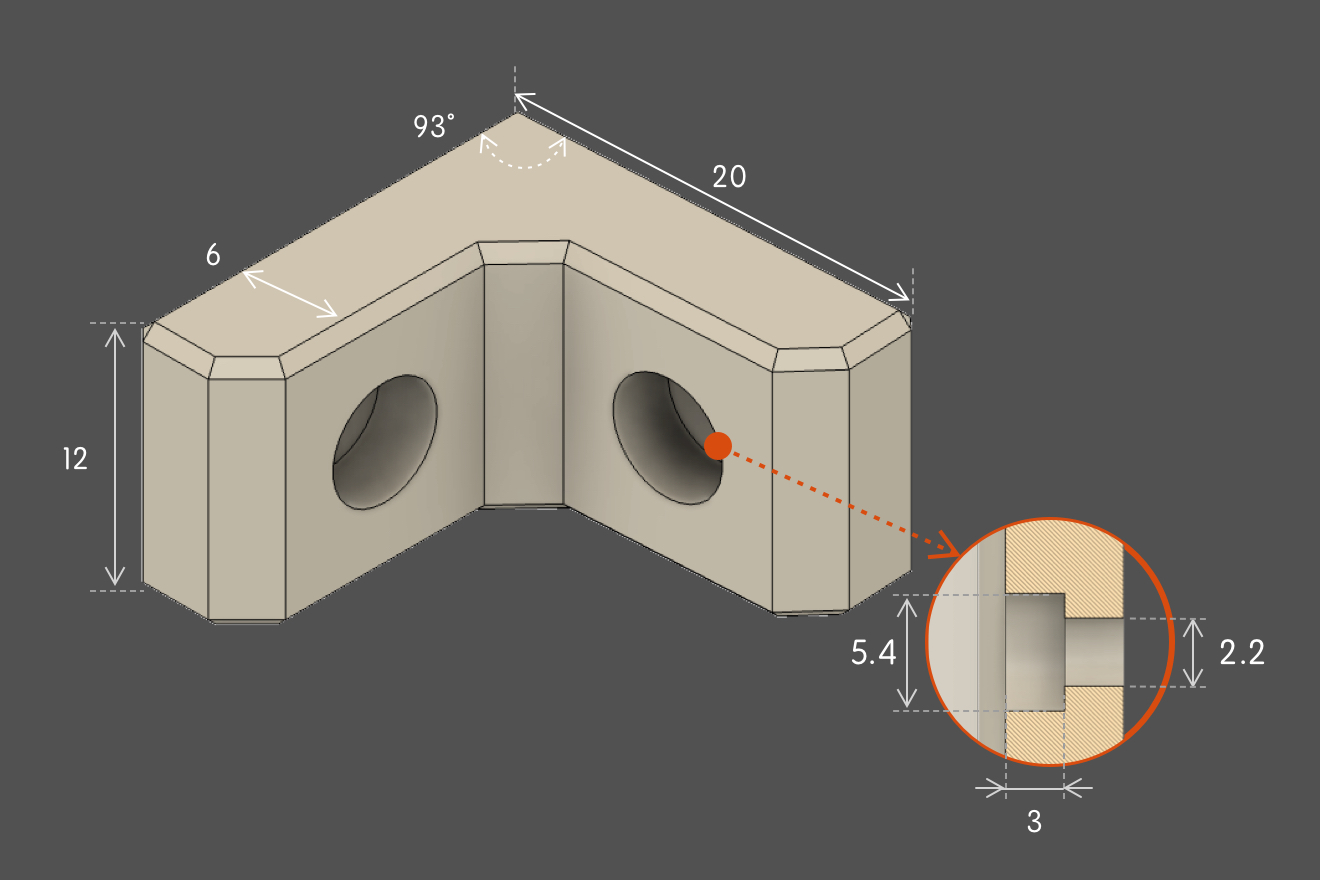 Miniatura 3 do modelo 3D 角码、L形连接件 - 可以定制任意角度和尺寸