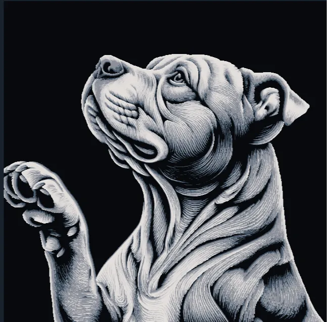 Pitbull Paw Hueforge
