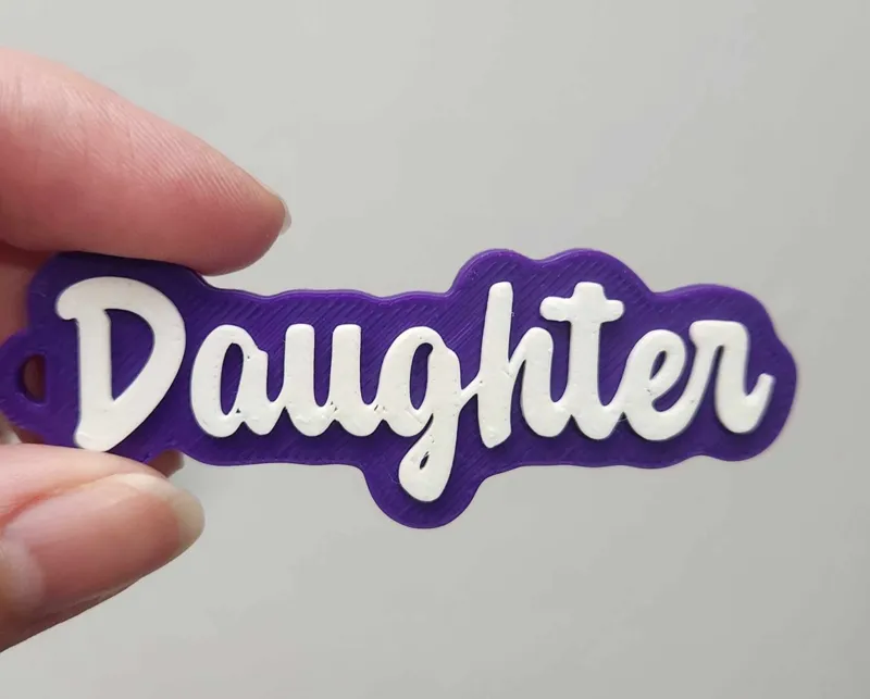Daughter Keychain