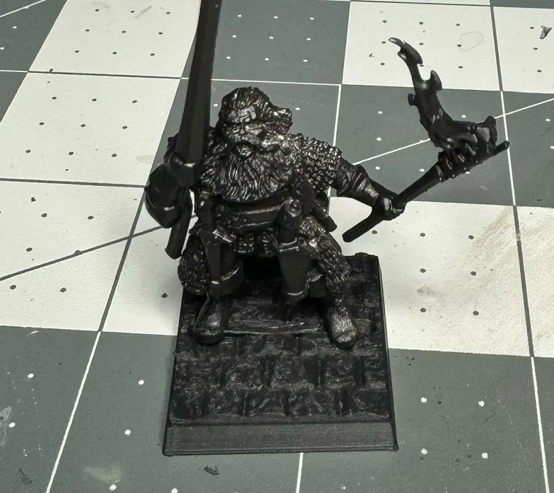 Warhammer square 25mm Cobblestone slot base