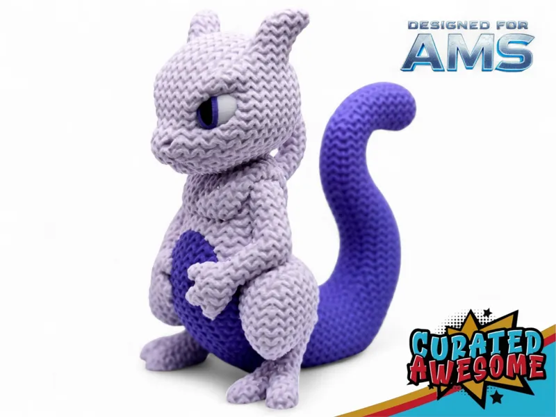 Knitted Mewtwo