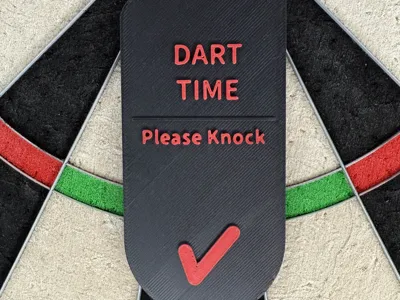 Dart-Time Door Hanger