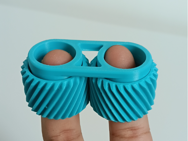 Helical Fidget Gears - Print in Place