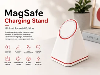 Magsafe Charger - Minimal Pyramid Edition