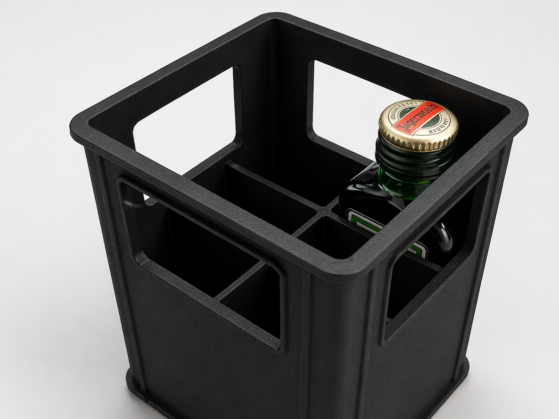 2cl Jägermeister Crate for 6 Bottles (Stackable)