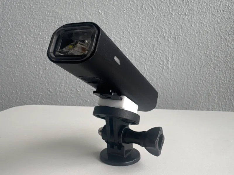 Bike Light Adapter (Rail Mount to Circular Mount)
