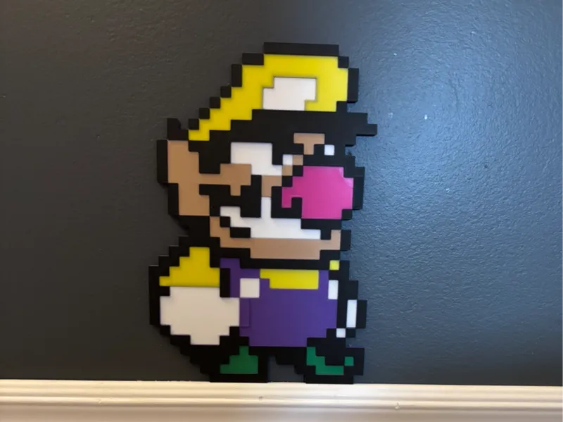 8bit Wario Wall Art