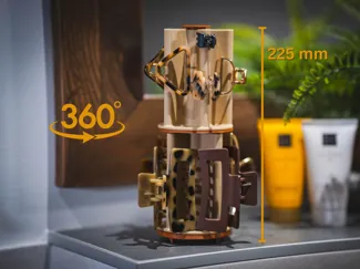 Modular 360° Rotating Hair Claw Clip Organizer