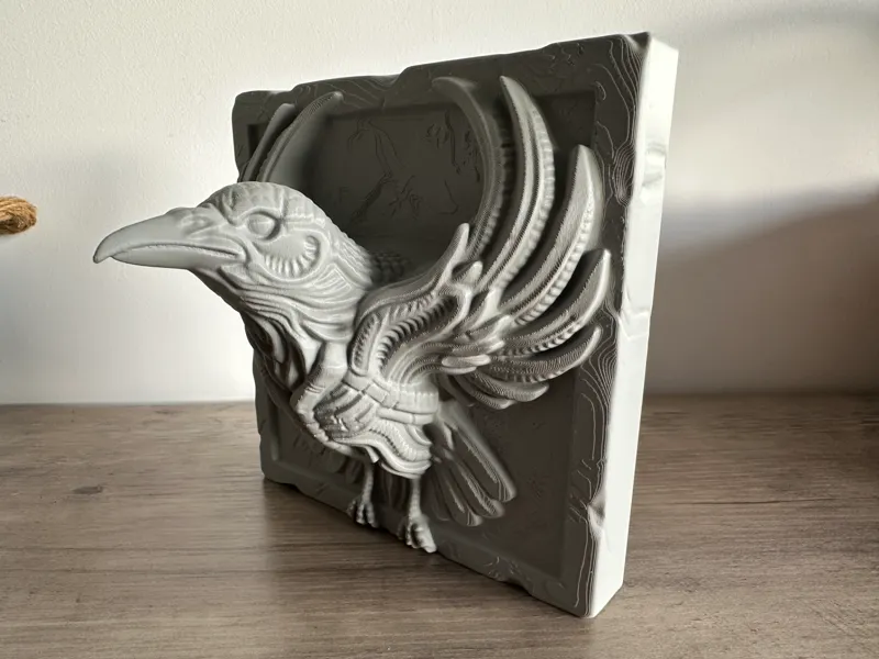 Raven relief