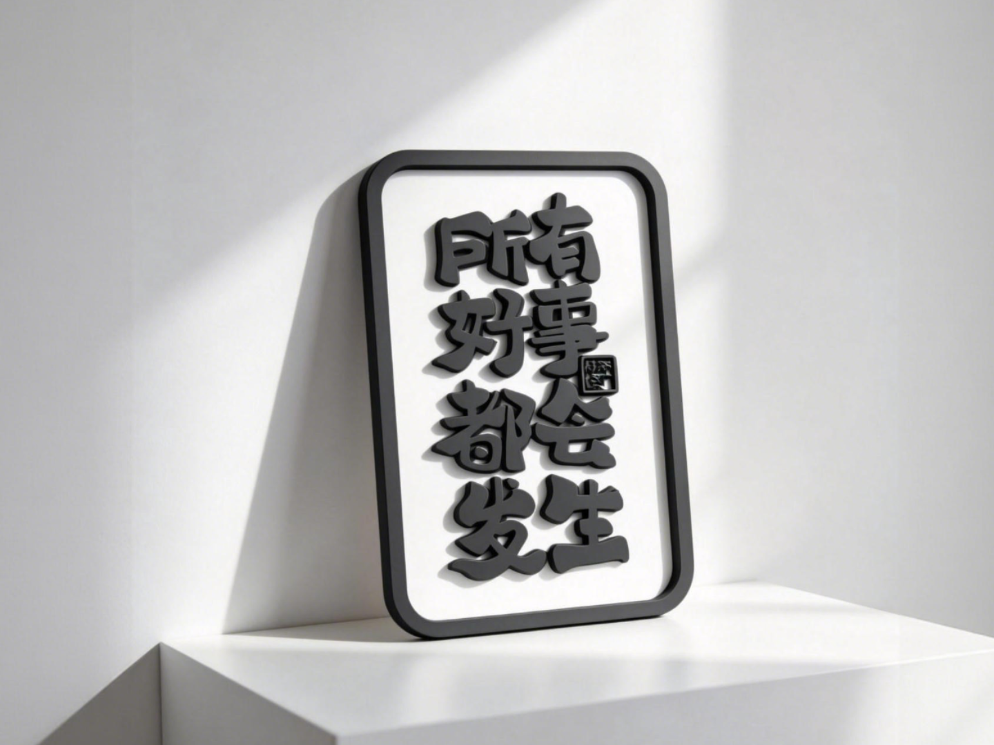 所有好事都会发生-工位好运摆件-办公室桌面装饰