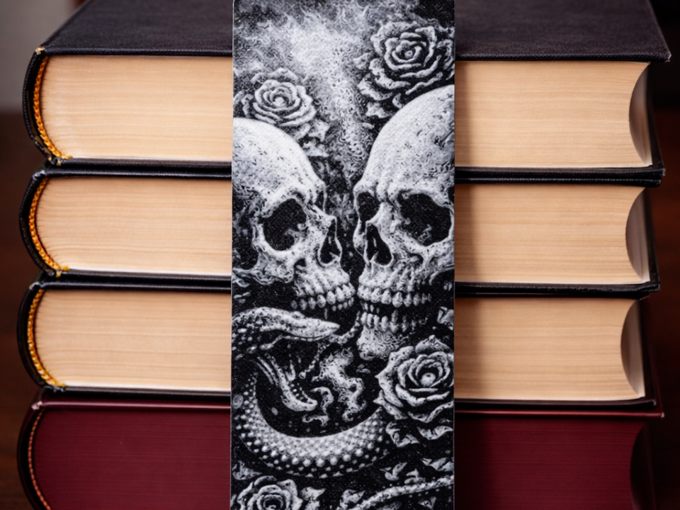 Skulls and Snake Bookmark