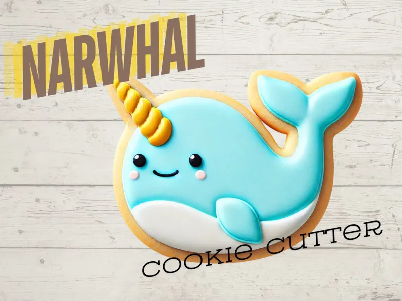 Narwhal Cookie Cutter