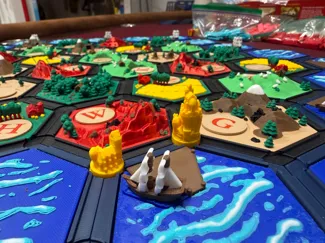Catan Magnetic (10x3x2mm) Hex Tile Base