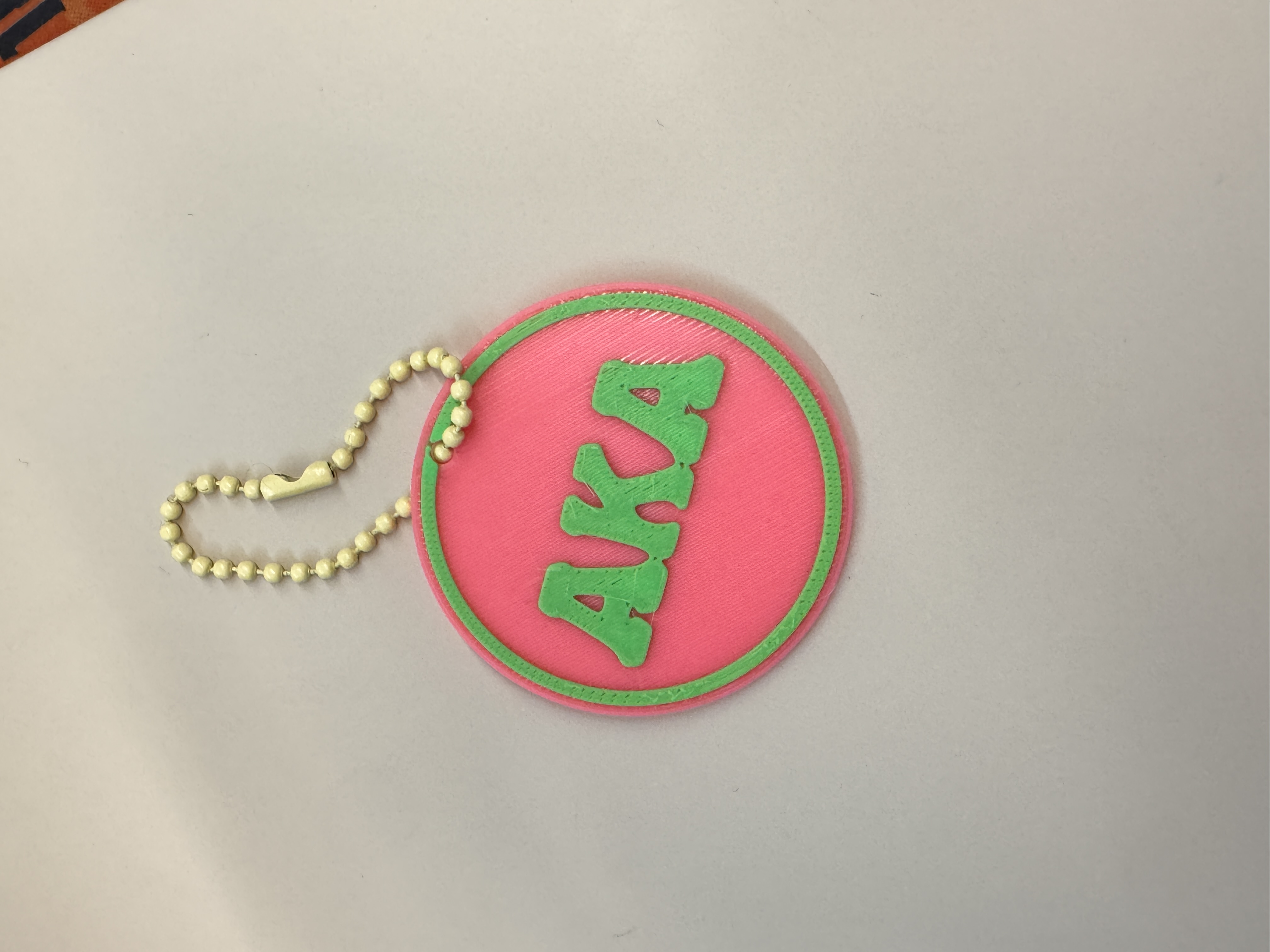 Miniatura 4 do modelo 3D Sorority Circular Keychains