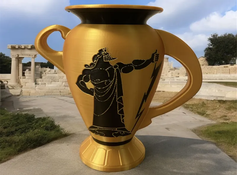 Hercules & Zeus Urn, Vase