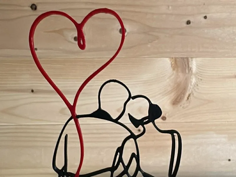 The couple - Love of my heart sculpture