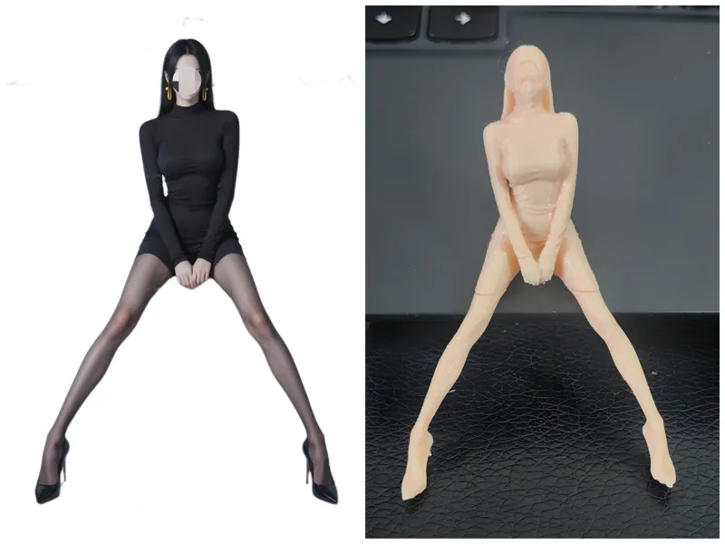 大长腿坐姿白领女帝（微缩车模）