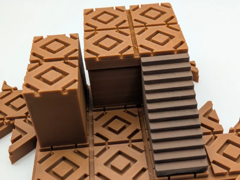 Elavated Tiles for Modular DND Board