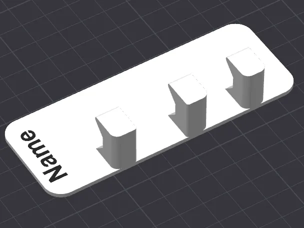 Labeled Razor/shaver wallmount and sponge hanger