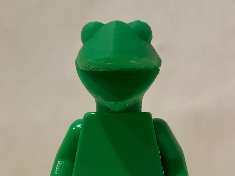 Brick Kermit Head
