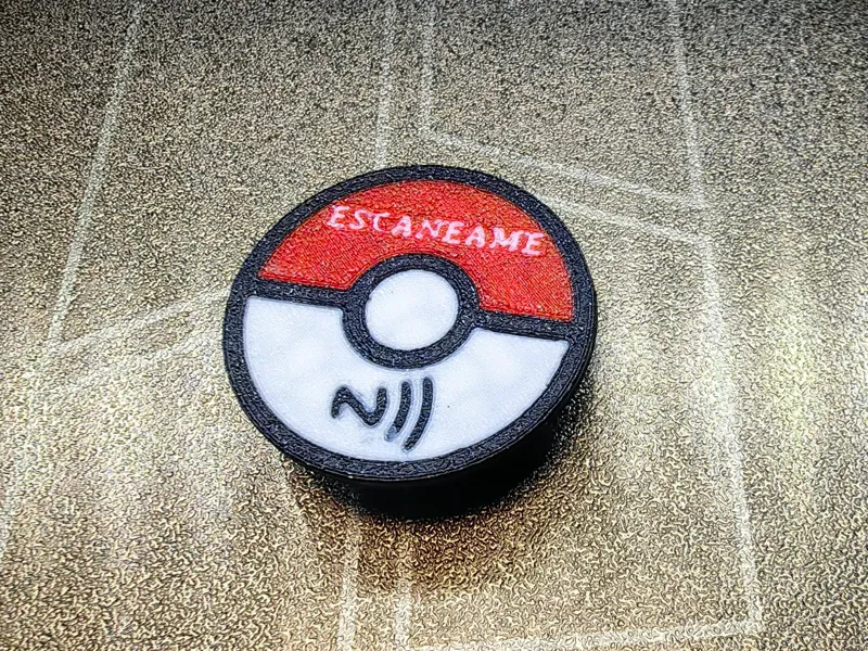 Pokeball Tag NFC para collar antiparasitario