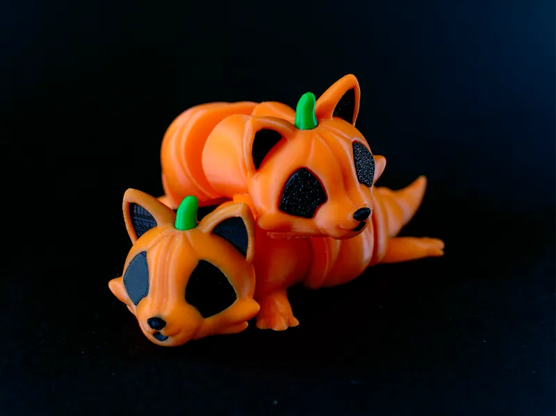 Articulated Pumpkin Wolf – Halloween Edition!
