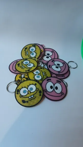 Spongebob and Patrick Keychain