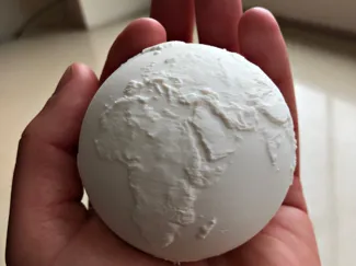 Earth Globe – Real Elevation Data (NASA) 3D Print