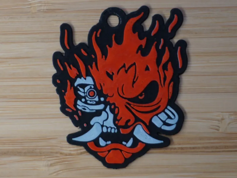 Cyberpunk 2077 Samurai keychain (no AMS needed)