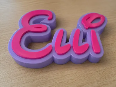 Disney Name Sign Elli Children's Room Wall Decor