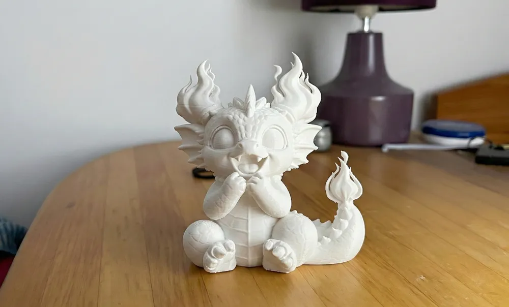 Fire Baby Dragon Figurine – Cute Chibi Dragon - Free 3D Print Model ...