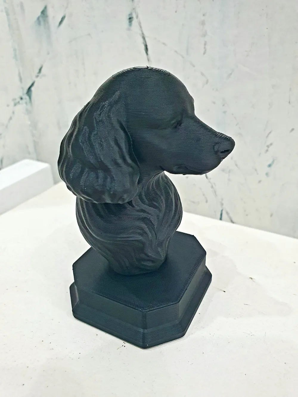 Abstract minimalist poodle sculpture by Staffbull_love MakerWorld ...
