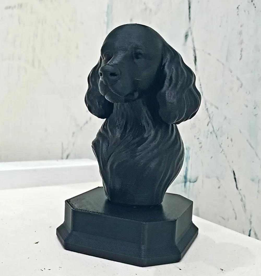 Abstract minimalist poodle sculpture by Staffbull_love MakerWorld ...