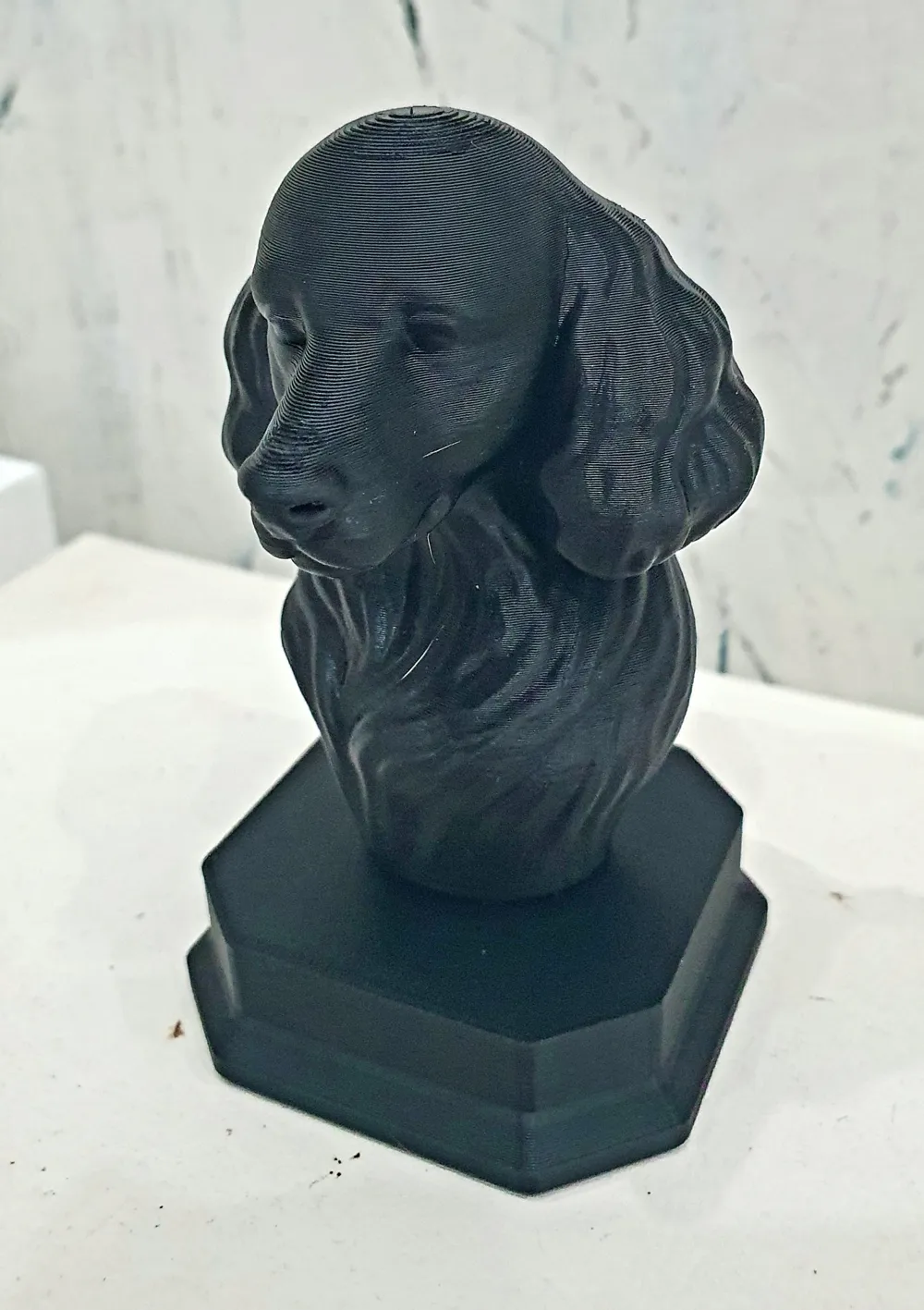 Abstract minimalist poodle sculpture by Staffbull_love MakerWorld ...