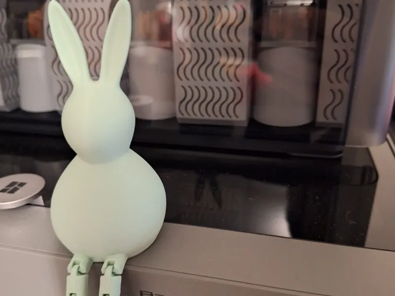 Osterhase Kantenhocker mit beweglichen Beinen