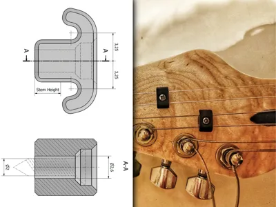 String Tree for Guitar (2 strings)