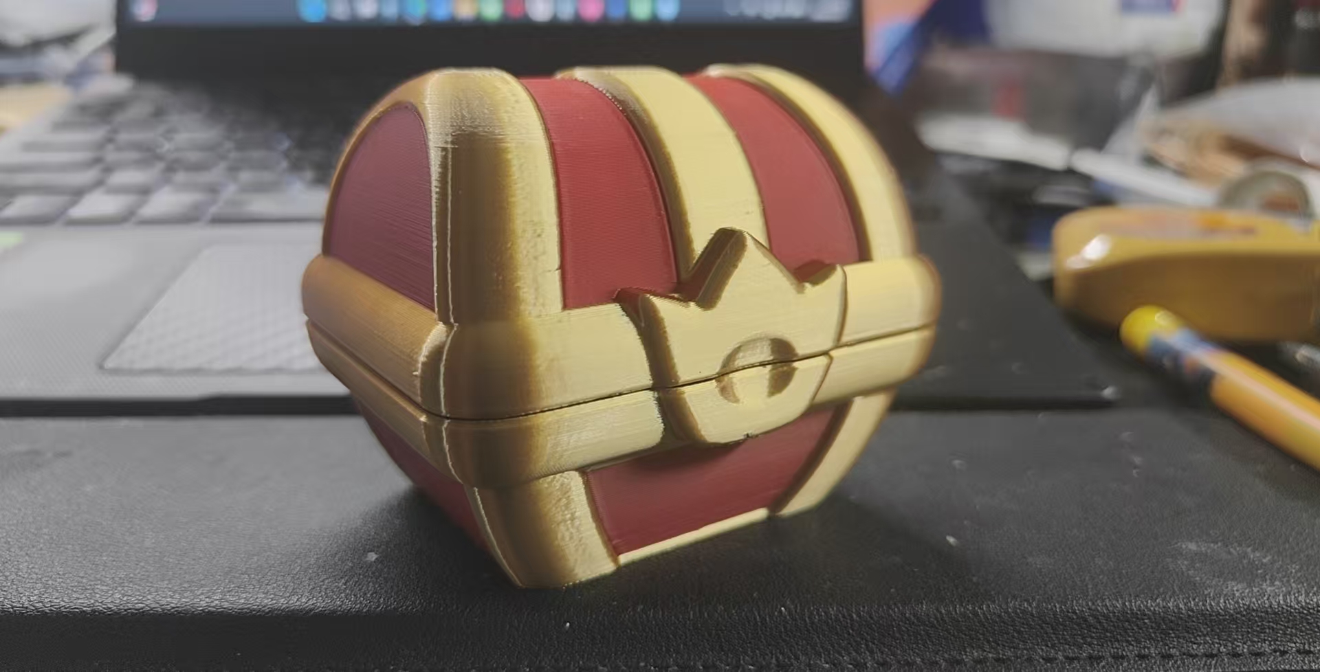 Miniatura 5 do modelo 3D mini宝箱 收纳盒