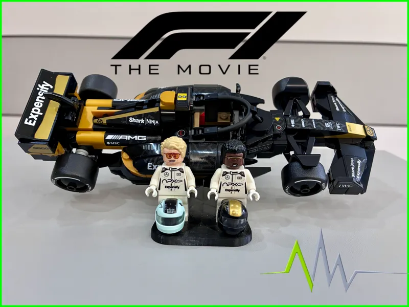 F1 Speed Champions Angled Stand with Double Figure