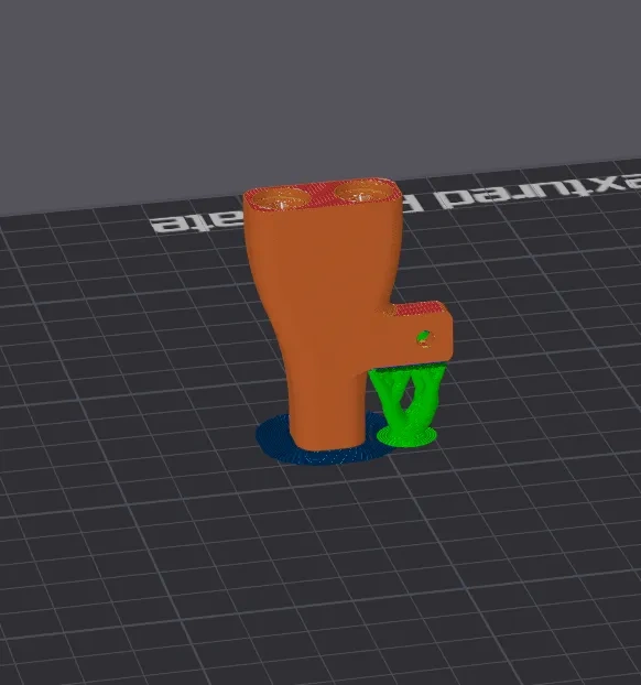 Miniatura 2 do modelo 3D P1好用的进料三通