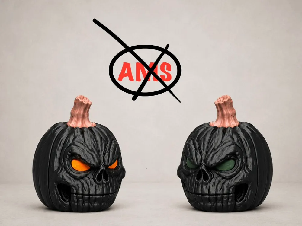 Adorno temático: Grim Skull Pumpkin – Multipart. Referencia del modelo original.